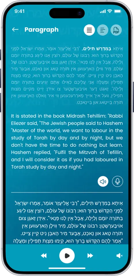 Bar Mitzvah Maamar paragraph study mode