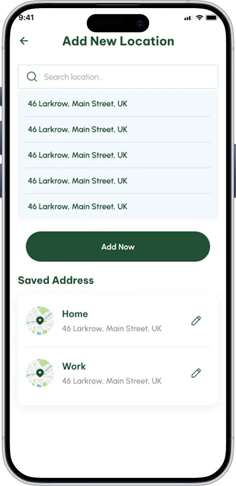 Famooshed delivery address