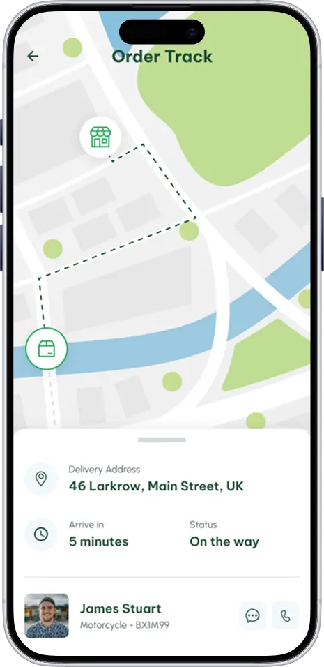 Famooshed live order tracking