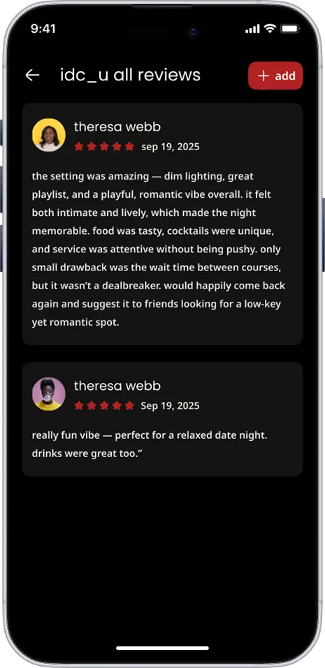 IDCU venue reviews