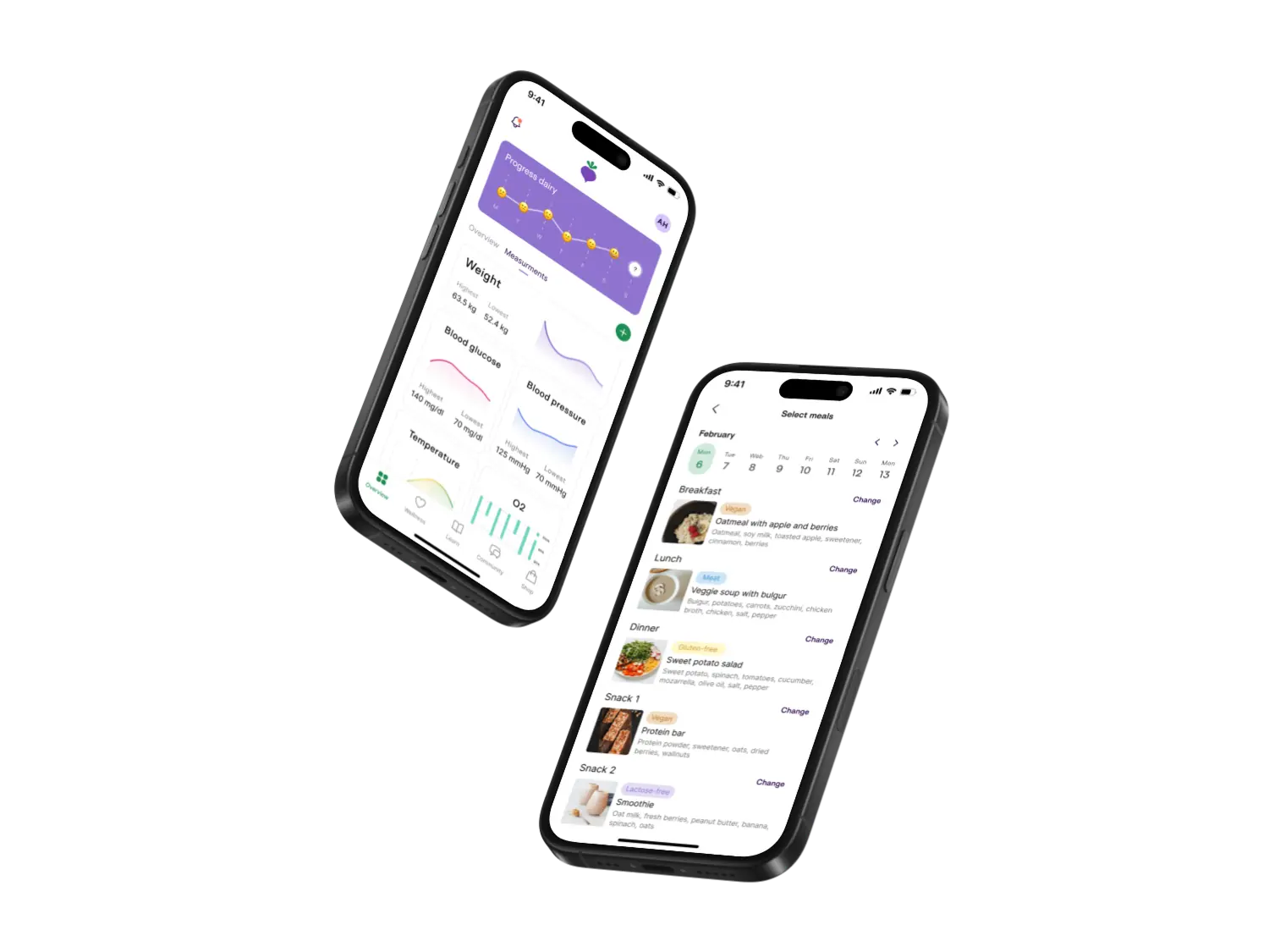 JoinBeet personalized meal plan screen on a phone