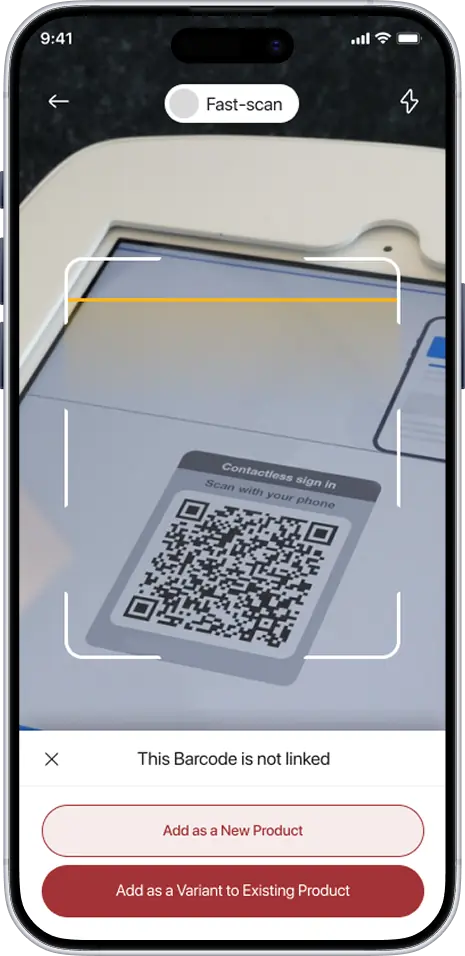 PixiKwik vendor scan unlinked
