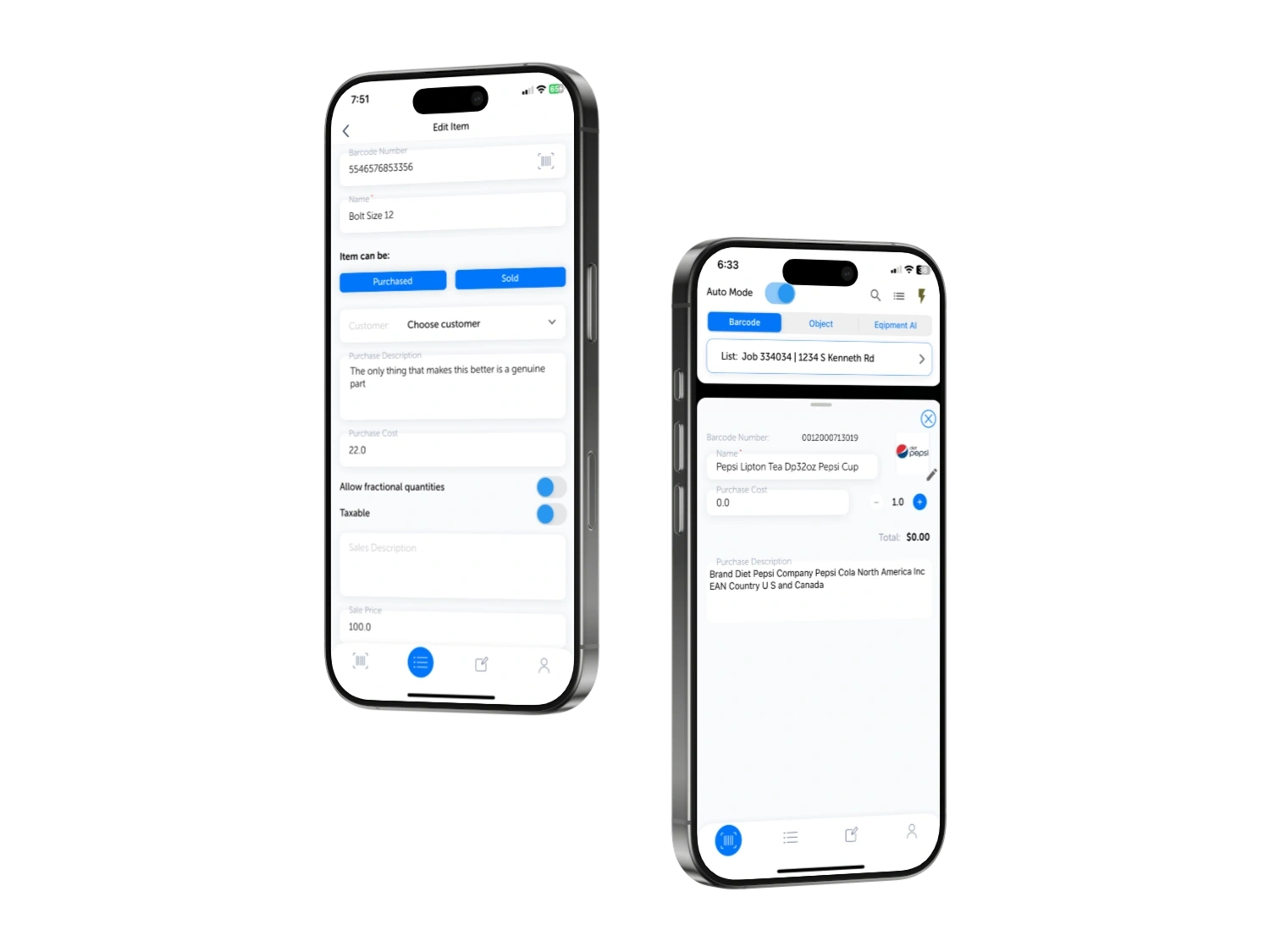 Scannur: native inventory scanning app