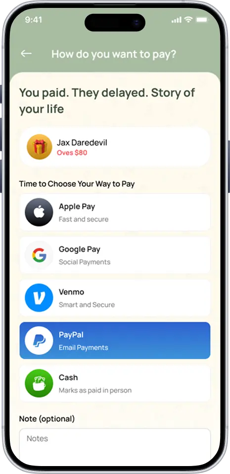 Spendulge payment