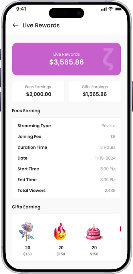 TrendzFans rewards